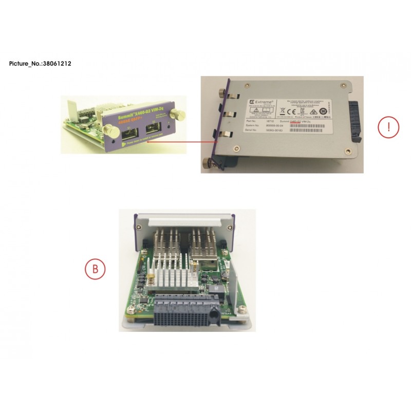 38061212 - VIM MODULE FOR X460-G2, 2X 40G PORTS