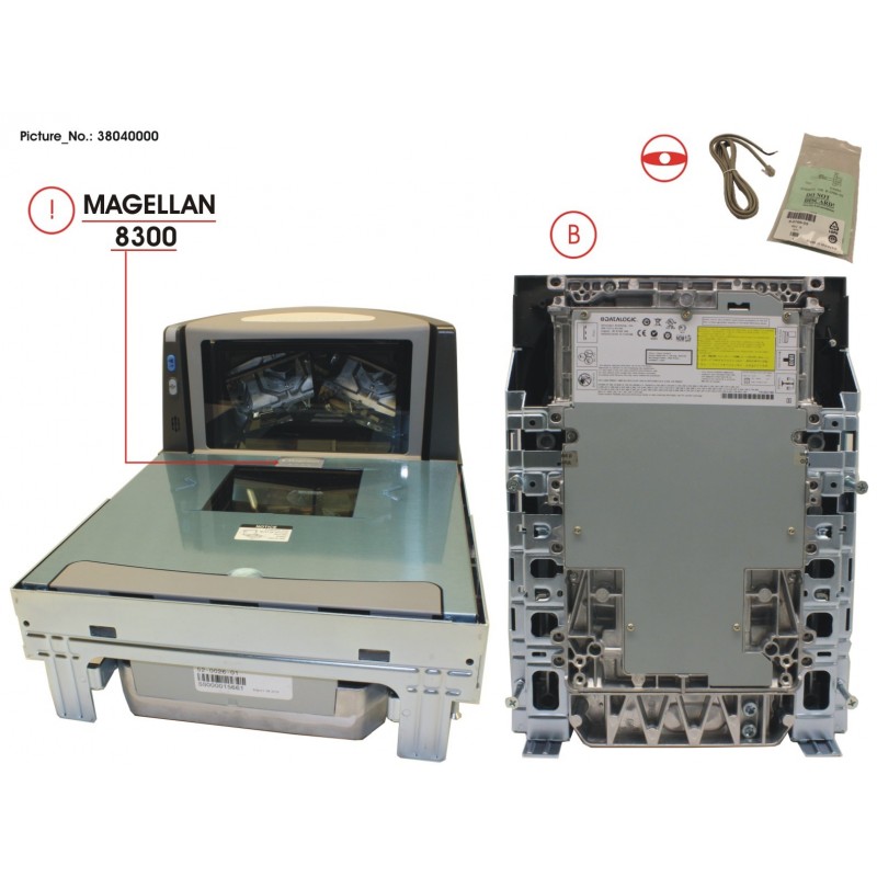 38040000 - MAGELLAN 8300 SCANNER SCALE + EAS ANT