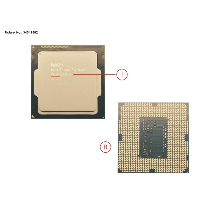 34042582 - CPU CORE I5-4570T 2.9GHZ 35W
