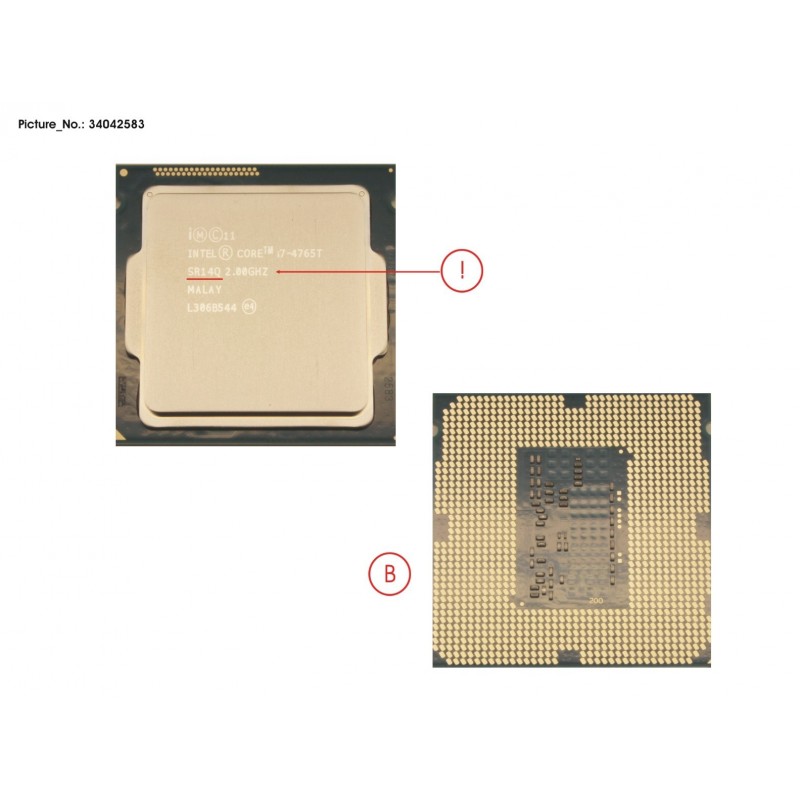 34042583 - CPU CORE I7-4765T 2.0GHZ 35W