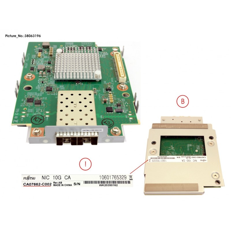 38063196 - DX ENTRY CA NIC-2P-10G WO SFP