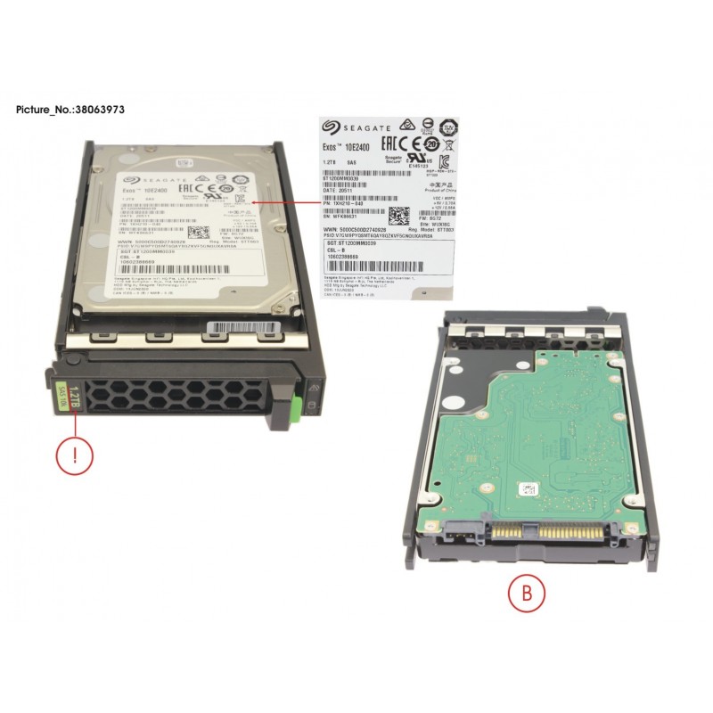 38063973 - HD SED SAS 12G 1,2TB 10K SFF 512N HP EP