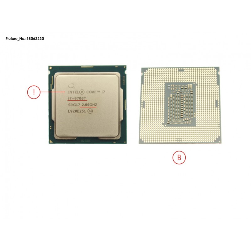 38062230 - CPU CORE I7-9700T 2.0GHZ 35W