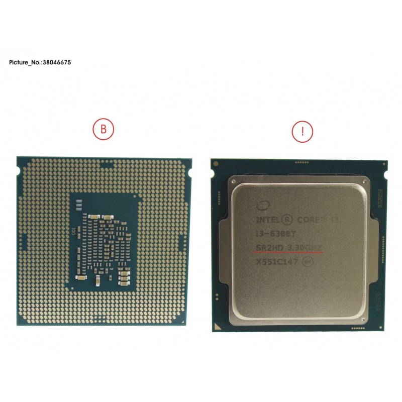 38046675 - CPU CORE I3-6300T 3.3GHZ 35W