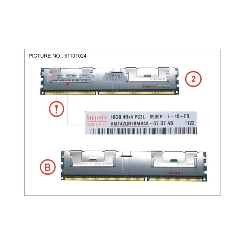 38018979 - 32GB 2X16 DDR3 LV 1066 MHZ PC3-8500 RG Q