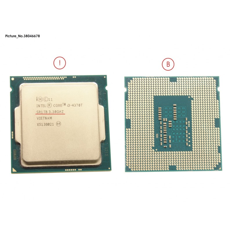 38046678 - CPU CORE I3-4370T 3.3GHZ 35W