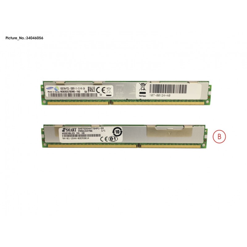 34046056 - DIMM, 16GB, DDR3-800 FOR FAS25XX