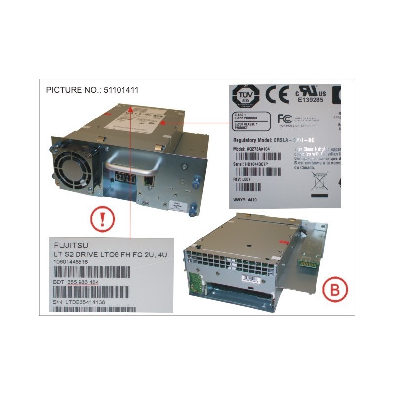 34032862 - LT S2 DRIVE LTO-5 FH FC 2U, 4U