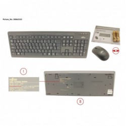 38062323 - WIRELESS KB MOUSE SET LX410 NORD
