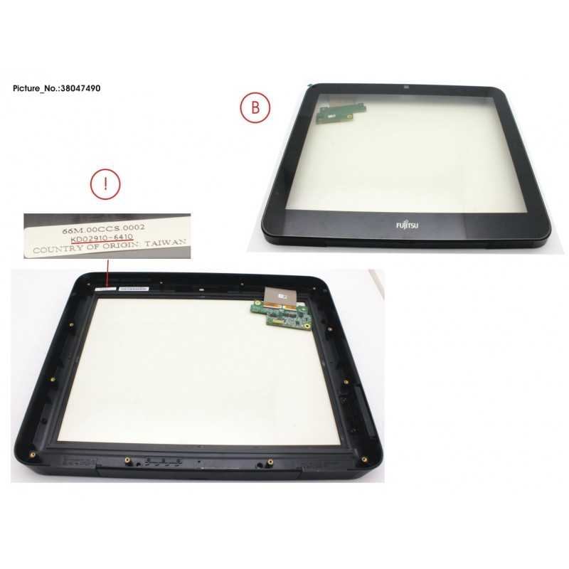 38047490 - P-CAP TOUCH PANEL SET ZION AIO BLK