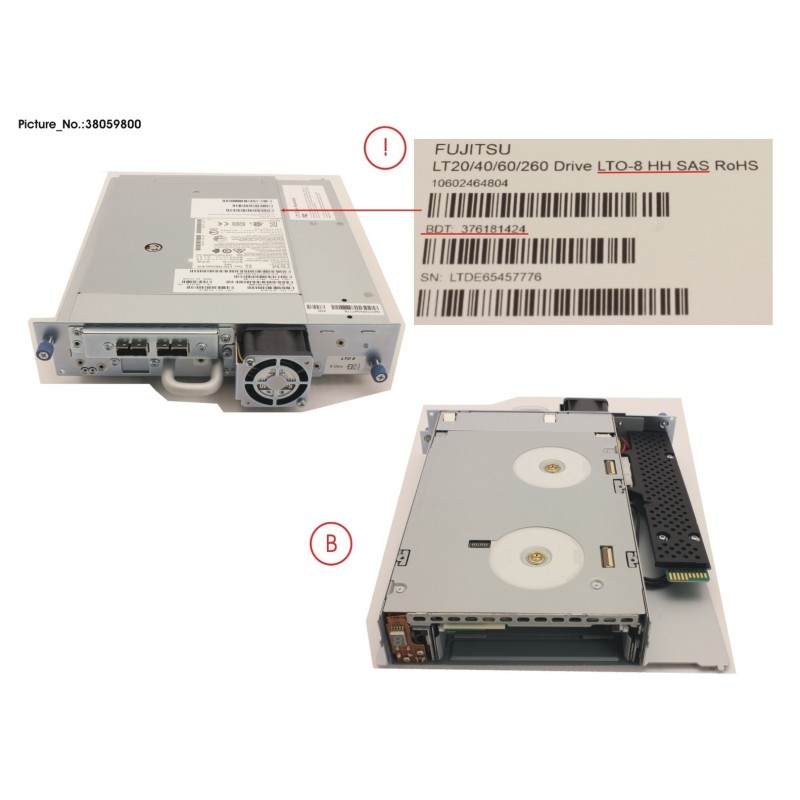 38059800 - ET LT LTO-8 HH SAS DRIVE ASSY