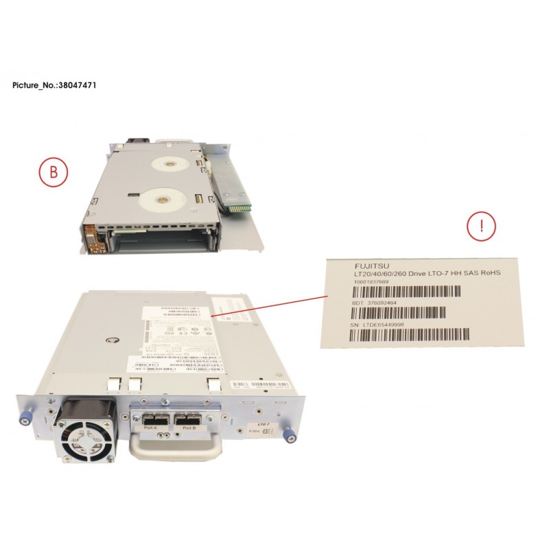 38047471 - ET LT S2I DRIVE SAS LTO-7 HH E-TEIL