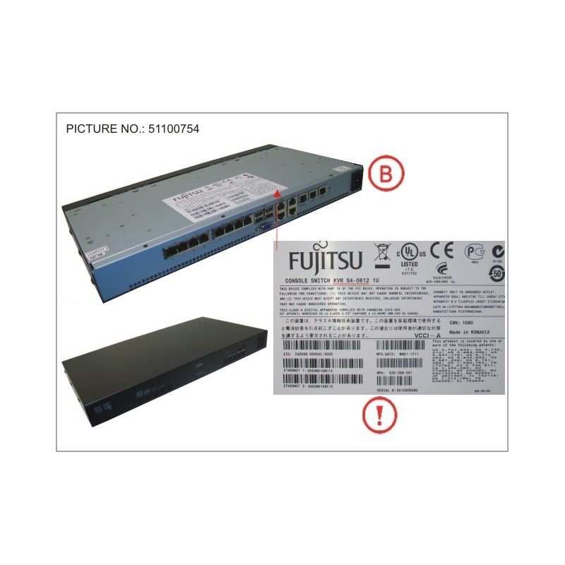 34033217 - CONSOLE SWITCH KVM S4-0812,DIGITAL, VM,