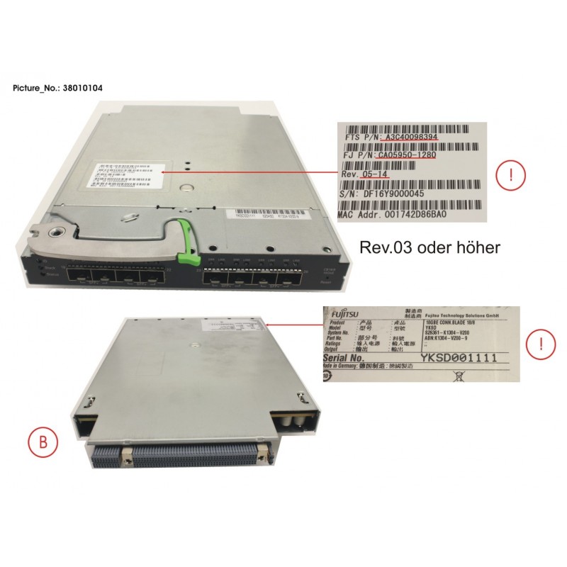 38010104 - PY CB ETH SWITCH/IBP 10GB 18/8