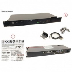 38059302 - CONSOLE SWITCH KVM (KVM0108A), 1U