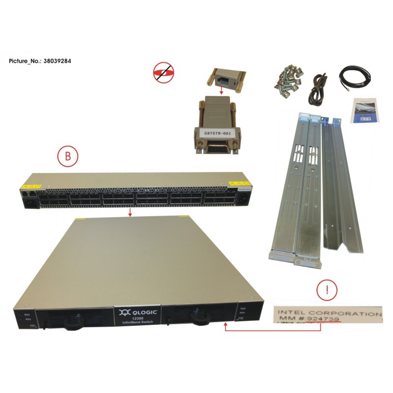 38039284 - INTEL IB-12300 SWITCH 40Gb 36Port EXTERN