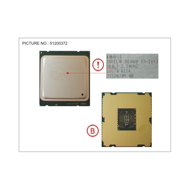 38019641 - CPU XEON E5-2643 3,3GHZ 130W