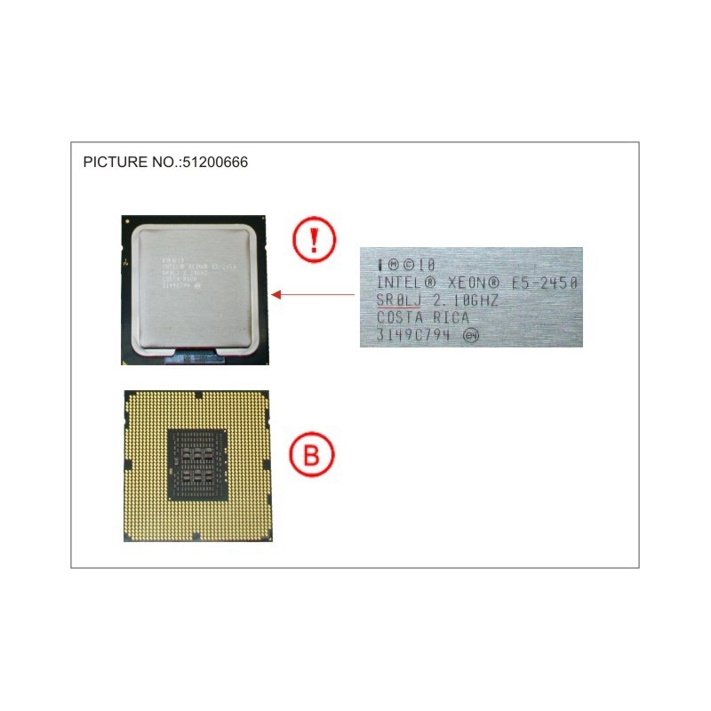 38020273 - CPU XEON E5-2450 2,10GHZ 95W