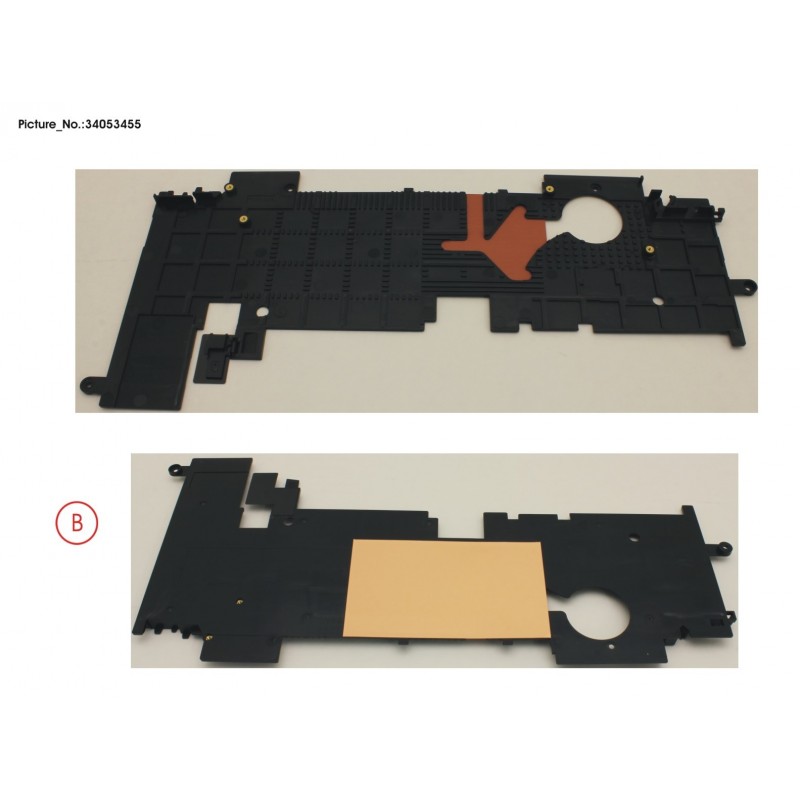 34053455 - FRAME FOR KEYB. W/ SIM SHEET (FOR WWAN)