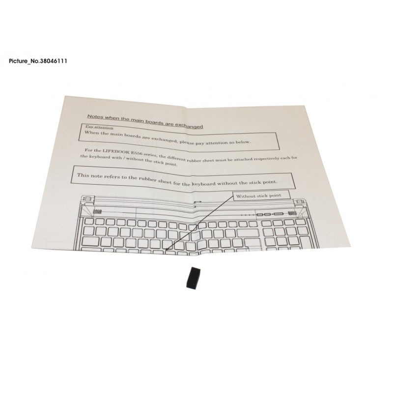 38046111 - RUBBER FOR MB W/O TS KB
