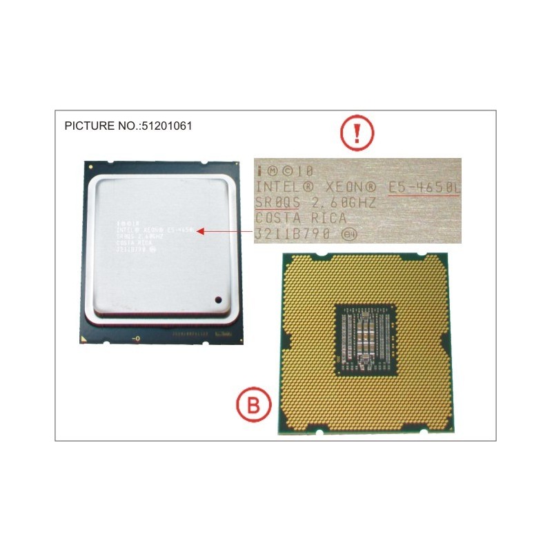 38023086 - CPU XEON E5-4650L 2,6GHZ 115W