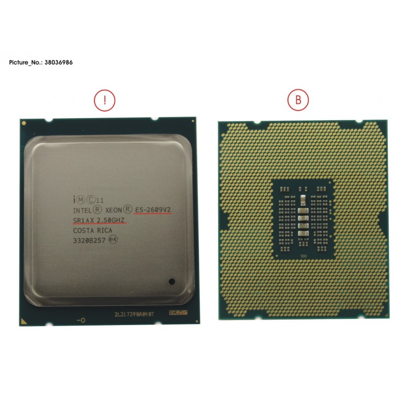 38036986 - CPU XEON E5-2609V2 2,5GHZ 80W