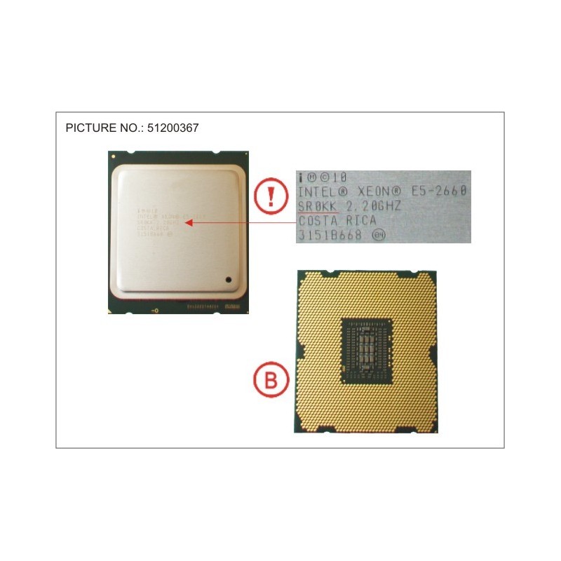38019636 - CPU XEON E5-2660 2,2GHZ 95W