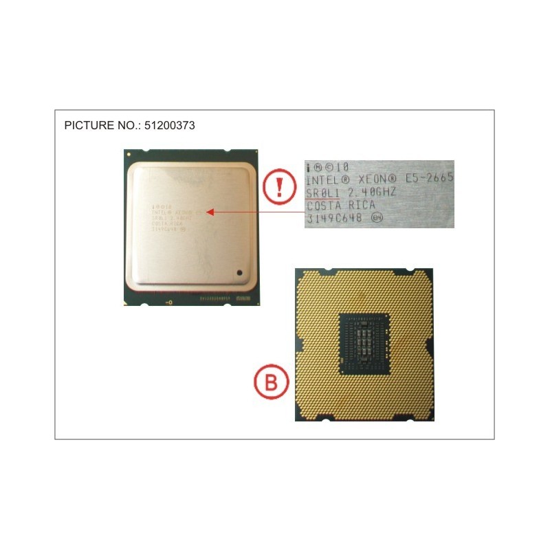 38019642 - CPU XEON E5-2665 2,4GHZ 115W