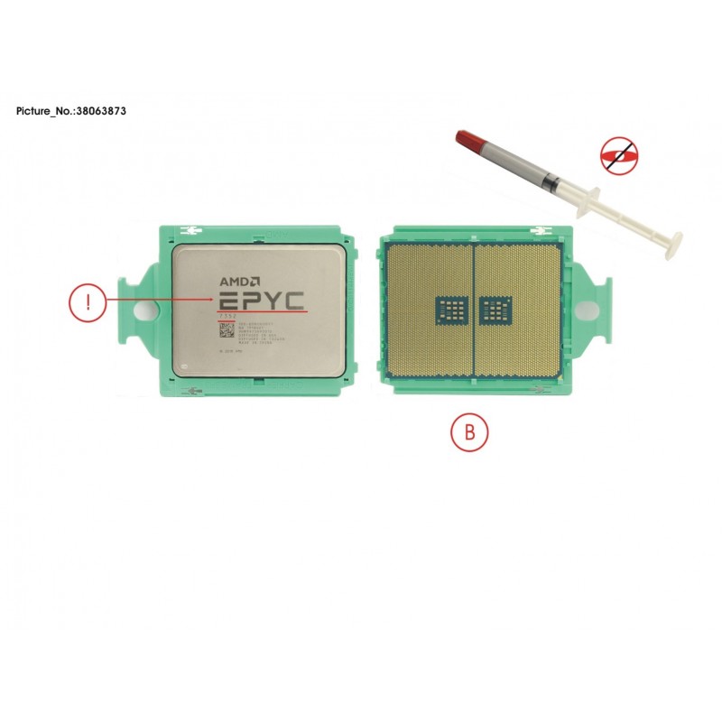 38063873 - CPU AMD EYPC 7352 2.3GHZ 24CORE 155W (2P