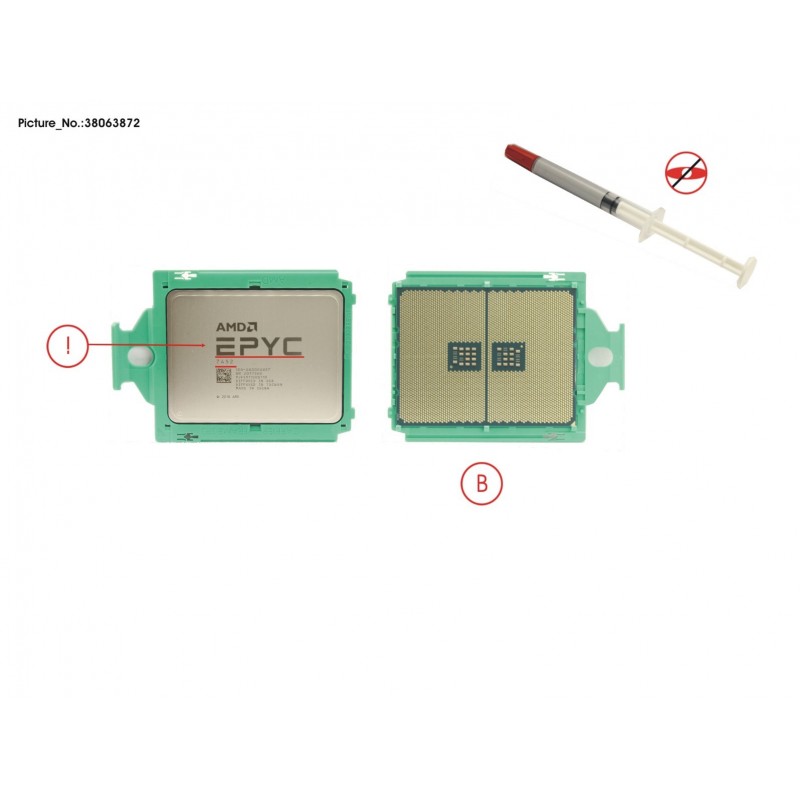 38063872 - CPU AMD EYPC 7452 2.35GHZ 32CORE 155W (2