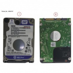 34044757 - HDD 500GB SATA2-5 S3 5.4K - WD 4K-AF (7MM)