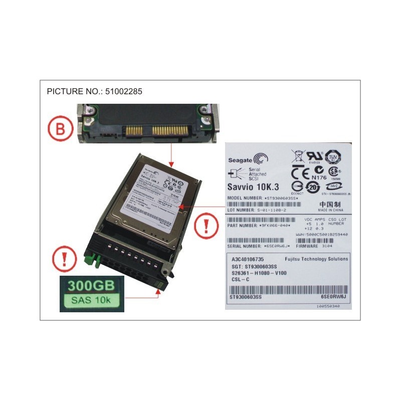 38016570 - HD SAS 6G 300GB 10K HOT PL 2.5' EP 300
