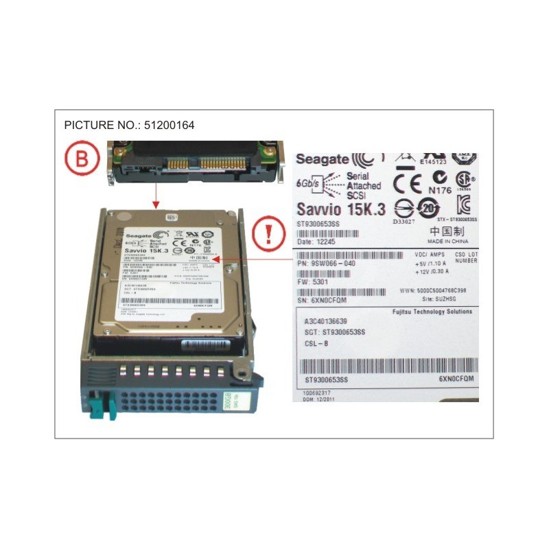 38019623 - HDD SAS 6 GB S 300 GB 15K 2.5'' HP