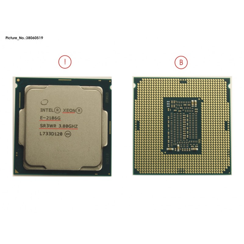 38060519 - CPU XEON E-2186G 3.8GHZ 95W