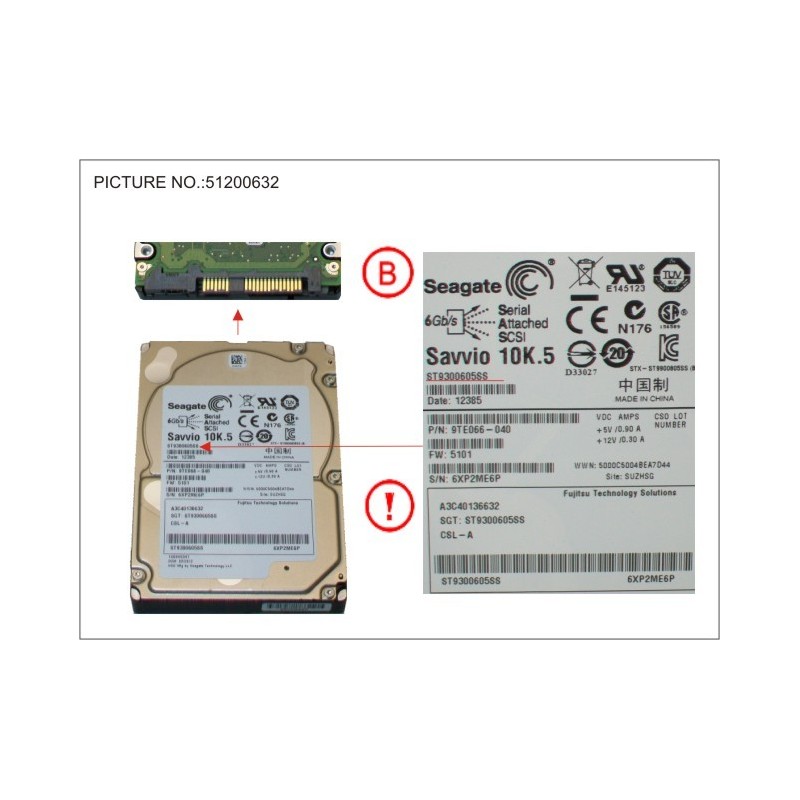 34037309 - HDD SAS 6G 300GB 10K 2.5'