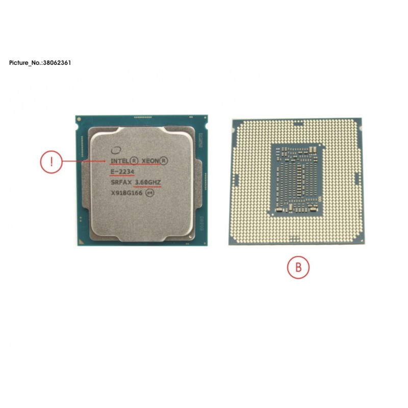 38062361 - CPU XEON E-2234 3.6GHZ 71W