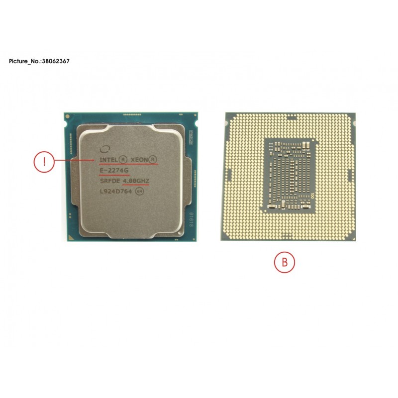 38062367 - CPU XEON E-2274G 4.0GHZ 83W