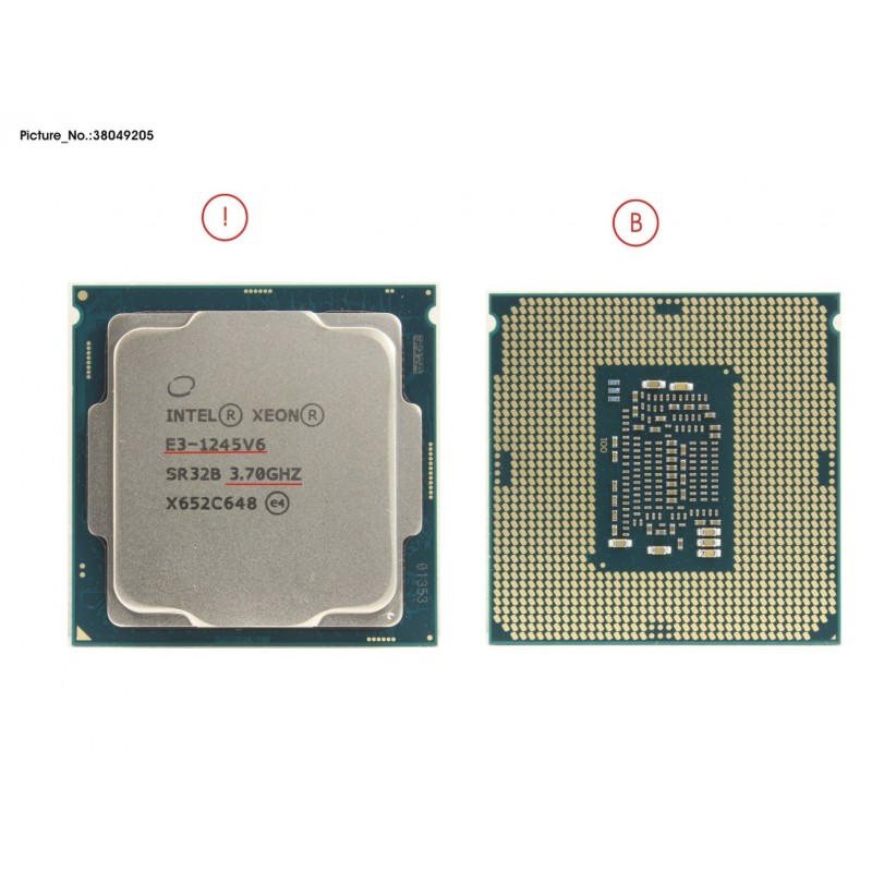 38049205 - CPU XEON E3-1245V6 3.7GHZ 73W