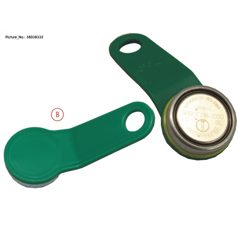 38038332 - DALLAS KEY IBUTTON GREEN MAGNETIC