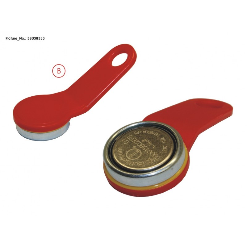 38038333 - DALLAS KEY IBUTTON RED MAGNETIC