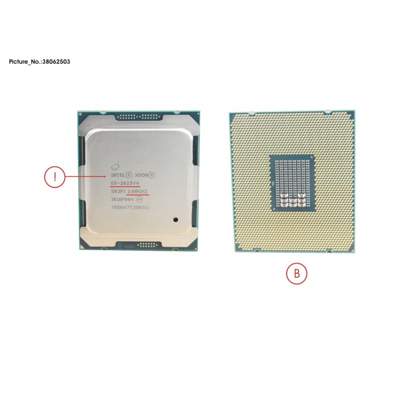 38062503 - CPU XEON E5-2623V4 2.6GHZ 85W