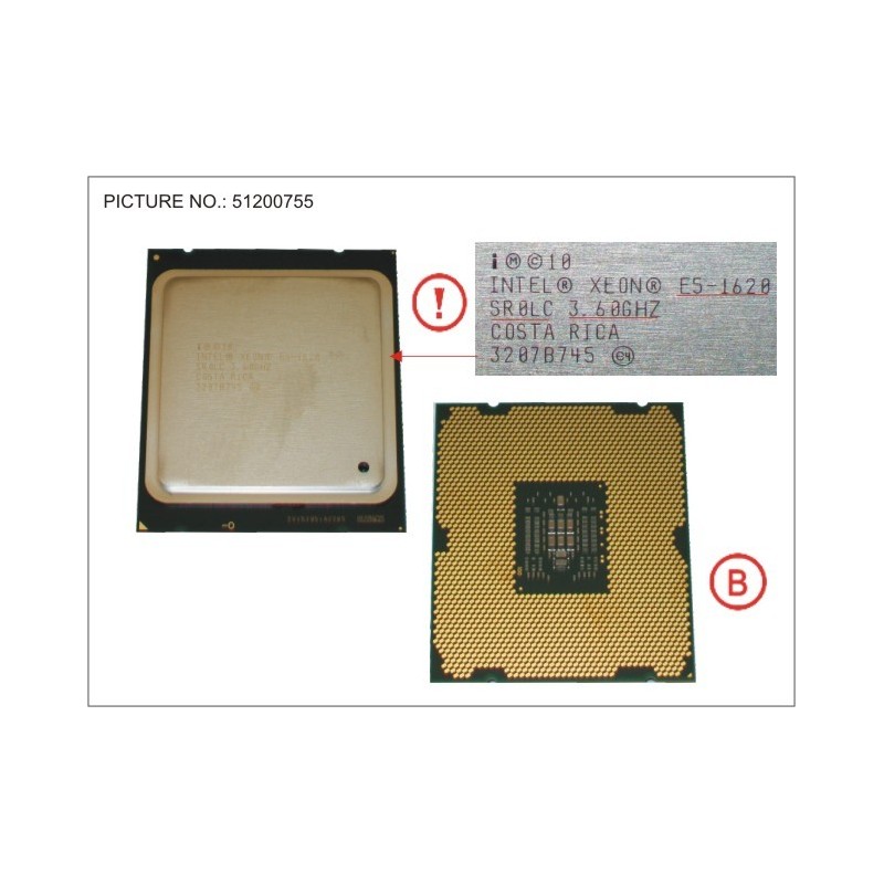 34037574 - CPU XEON E5-1620 3.6GHZ 130W