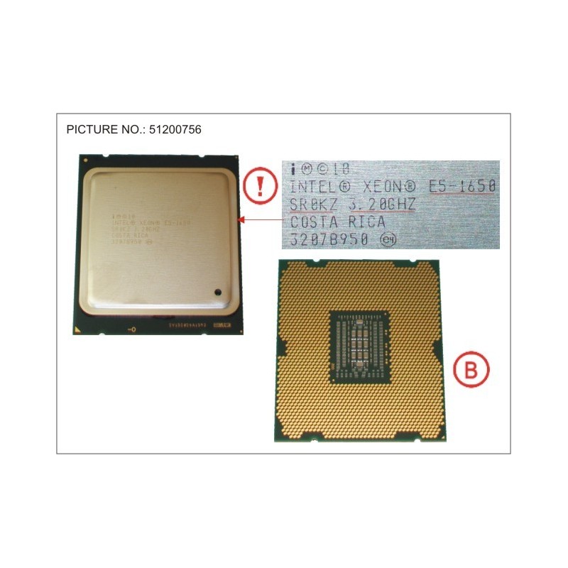 34037575 - CPU XEON E5-1650 3.2GHZ 130W