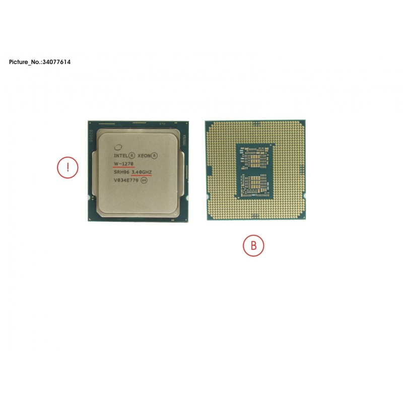 34077614 - CPU INTEL XEON W-1270 3,4 GHZ 80W