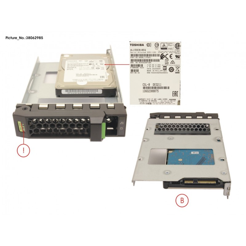 38062985 - HD SAS 12G 1.8TB 10K 512E HOT PL 3.5' EP