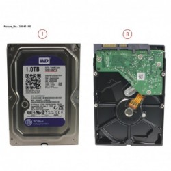 38041190 - HDD 1TB SATA S3 7.2K 4K 3.5'