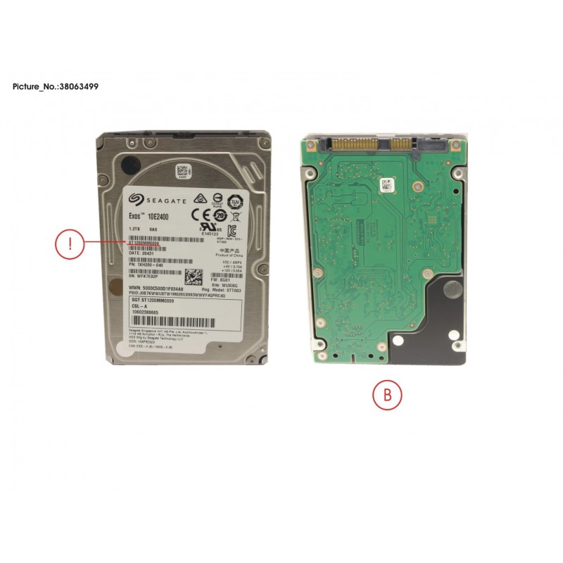 38063499 - HD SAS 12G 1.2TB 1/INTERNAL USAGE