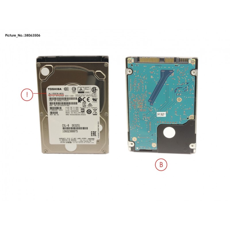 38063506 - HD SAS 12G 1.8TB 1/INTERNAL USAGE