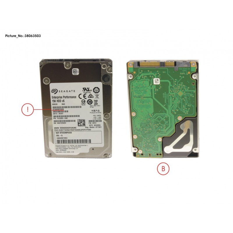 38063503 - HD SAS 12G 600GB 1/INTERNAL USAGE