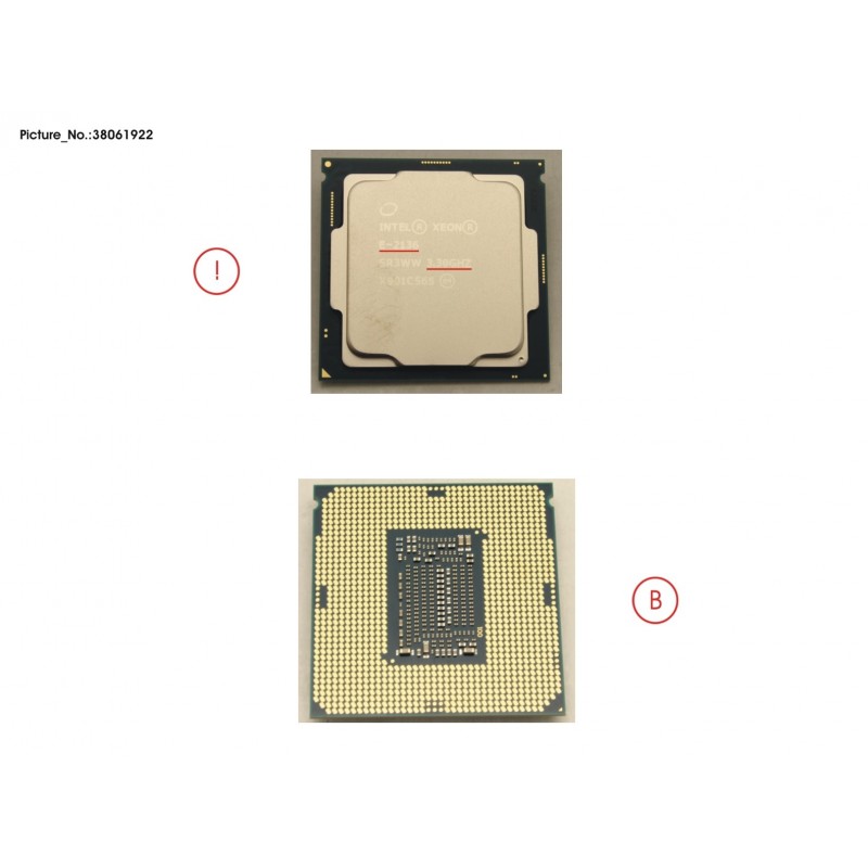 38061922 - CPU XEON E-2136 3.3GHZ 80W